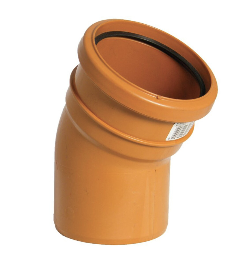 30 DEG SINGLE SOCKET BEND (110mm)
